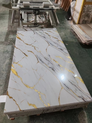 Pannelli di PVC UV impermeabili pannelli di marmo per pareti pannelli decorativi ad alta lucentezza
