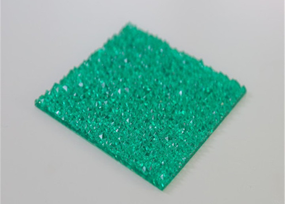 Materiali solido di  dello strato del policarbonato impresso verde spessore di 12mm - di 2mm