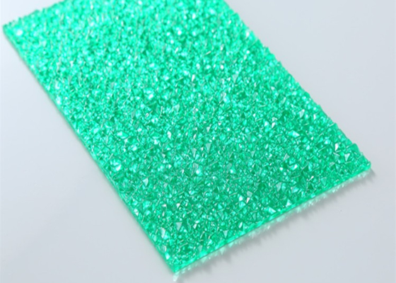 Materiali solido di  dello strato del policarbonato impresso verde spessore di 12mm - di 2mm