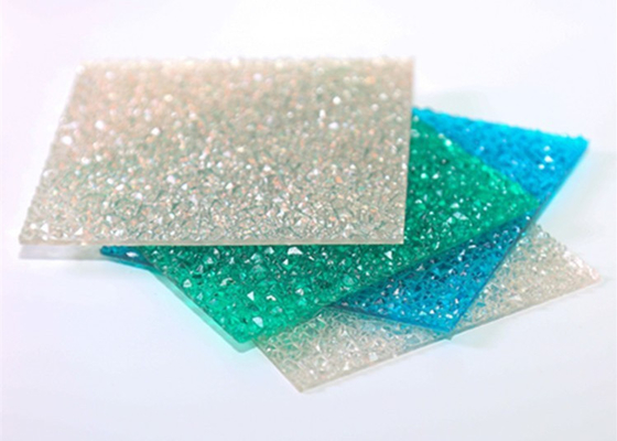Materiali solido di  dello strato del policarbonato impresso verde spessore di 12mm - di 2mm