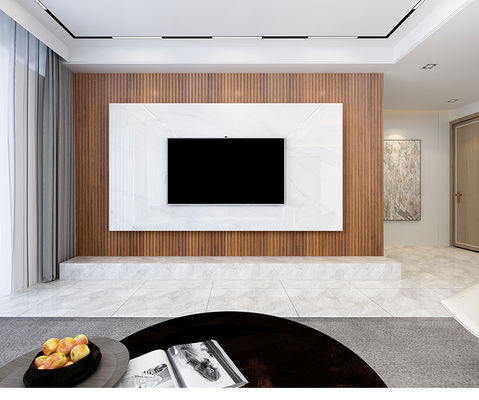 Pannelli Wpc scanalati in PVC decorativi con venatura del legno per pareti