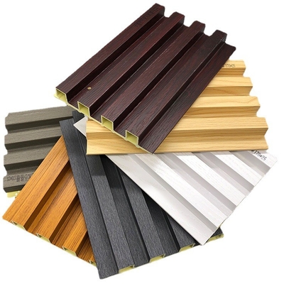 pannello di parete in WPC a fiocco impermeabile, rivestimento di parete in pvc, pannello decorativo in fibra di bambù, rejilla de pvc