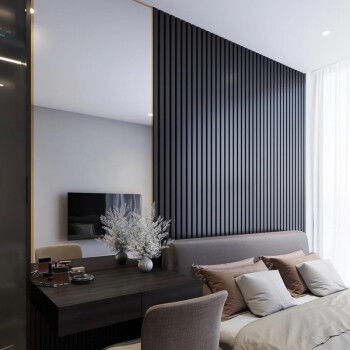 Installazione facile pannello murale wpc per esterni 2,9 m/3 m/Lunghezza personalizzata con clip e viti