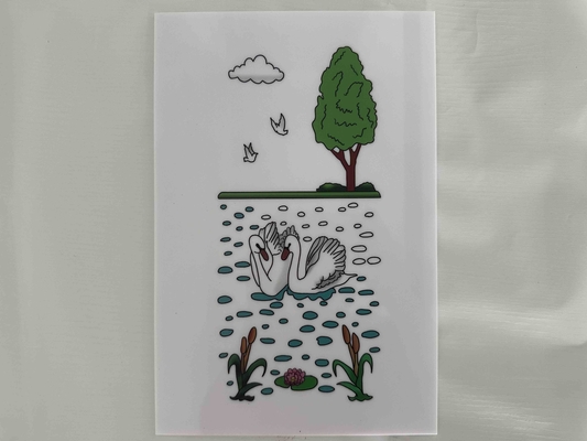 Impressioni di fiori di poliestireno per la decorazione PS plastico laminati a colori