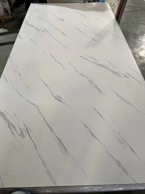 3mm bianco pannello da parete in PVC 1220*2440mm fogli di marmo UV