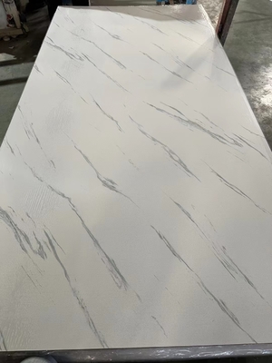 Fogli di marmo in PVC pannello di parete in pietra SPC in plastica rivestimento UV ecologico fogli di marmo materiale decorativo per pareti interne