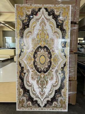 Pannello murale in marmo lucido impermeabile con rivestimento UV per interni