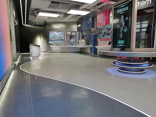Pavimento in marmo epossidico resistente, vernice autolivellante ecologica per pavimenti, rivestimento economico per pavimenti in resina epossidica con sabbia colorata