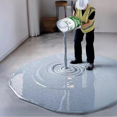 Rivestimento per pavimenti epossidici effetto marmo a specchio Vernice per pavimenti resistente all'usura e durevole Rivestimento per pavimenti in sabbia colorata epossidica