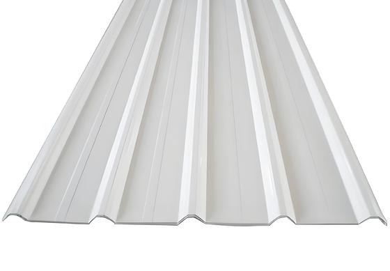 Piastrelle di tetto in UPVC 1070mm Bianco Carbonato di Calcio 2mm Crest Alto Termoacustico UPVC Ecoroof Roofing System Popolare in America Latina