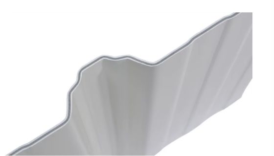 Lastre per tetti multistrato in UPVC durevole con spessore di 2 mm personalizzato T1130, pannello per tetto ecologico in plastica ondulata di colore bianco, tetto a onda