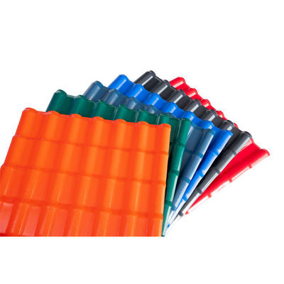 Lamiera per tetti ondulata in PVC ignifuga esterna anti-UV Popolari tegole in plastica UPVC Tegole sintetiche con rivestimento ASA