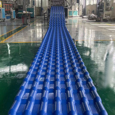 ASA Coating Colonial Tejas PVC UPVC lamiere da copertura Materiale da costruzione Terreno esterno Piastrelle di resina sintetica in PVC in onda spagnola