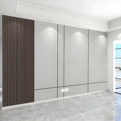 8mm 4ft*8ft di legno grande pannello di parete in PVC per pareti interne Decorative Carbon Crystal Sheet