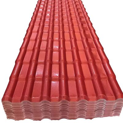 ASA Coating Colonial Tejas PVC UPVC lamiere da copertura Materiale da costruzione Terreno esterno Piastrelle di resina sintetica in PVC in onda spagnola
